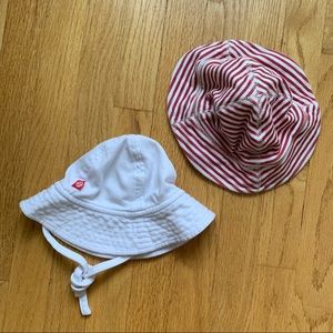 Lot of 2 Infant SunHats: Zutano + San Diego Hat Co